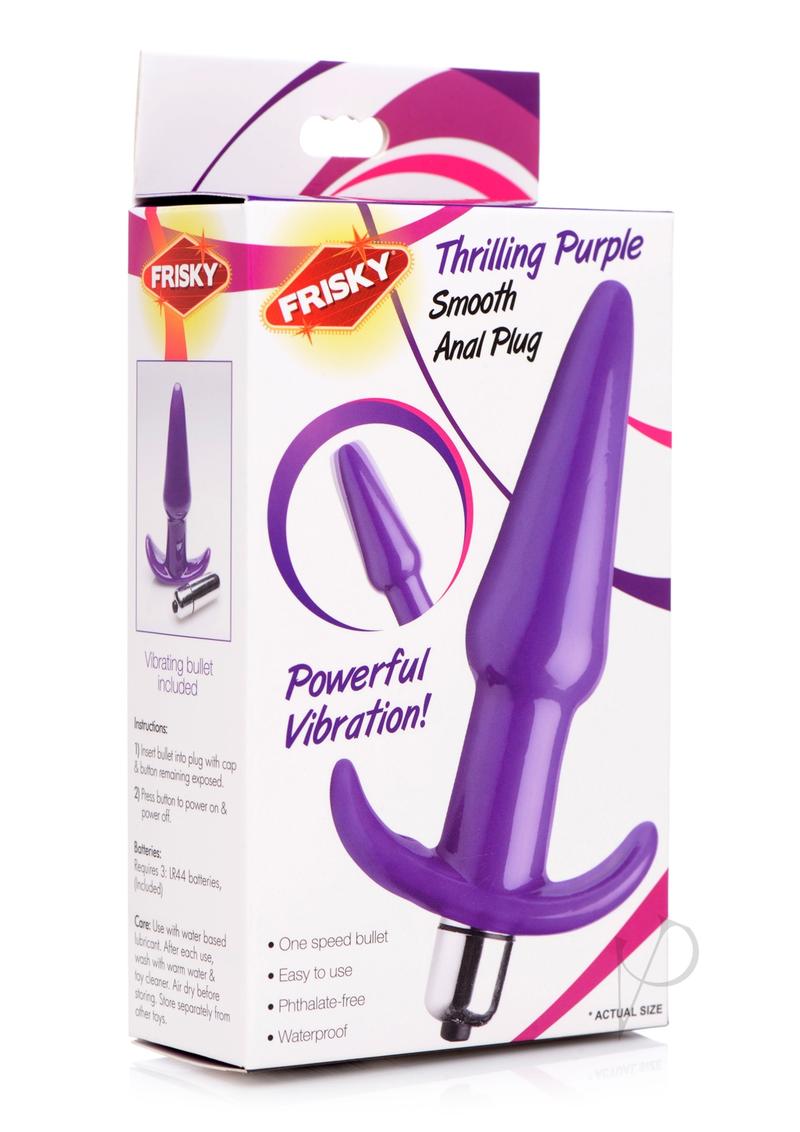 Frisky Thrilling Purple Smooth Anal Plug