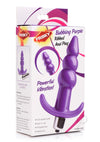 Frisky Bubbling Purple Ribbed Anal Plug