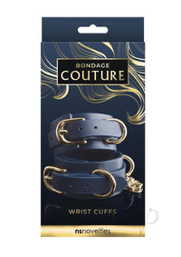 Bondage Couture Wrist Cuff Blue