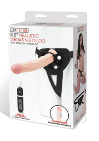 Lux F Realistic Vibe Dildo W/harness 8.5