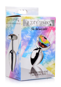 Booty Sparks Rainbow Prism Heart Plug Sm