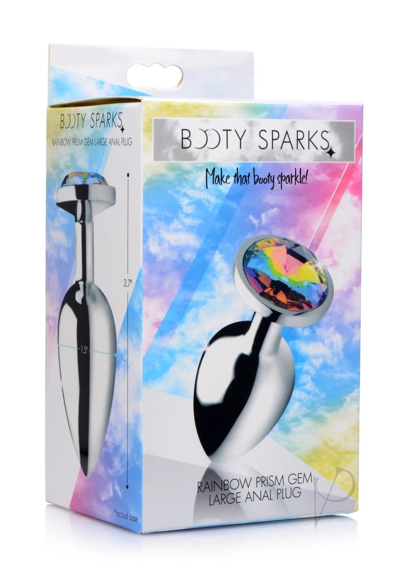 Booty Sparks Rainbow Prism Gem Plug Lg