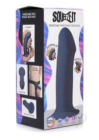 Squeezable Thick Dildo Blu