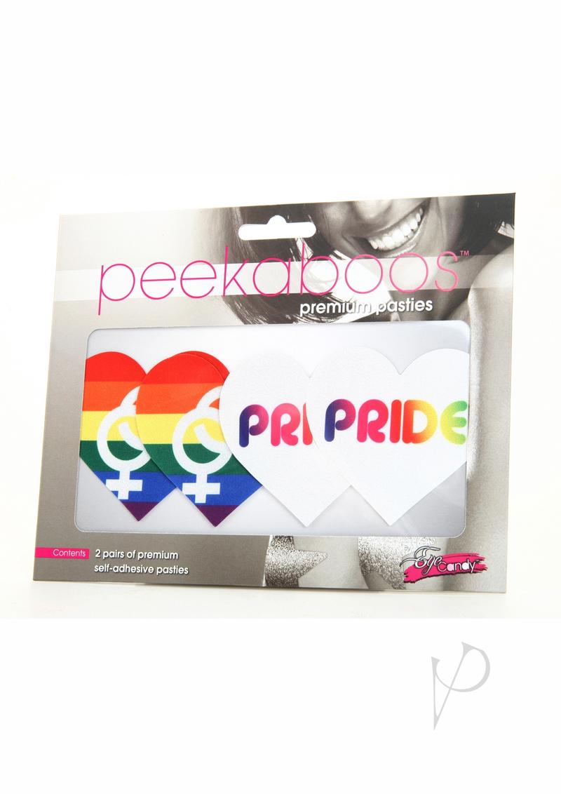 Peekaboo Pride Hearts - Rainbow