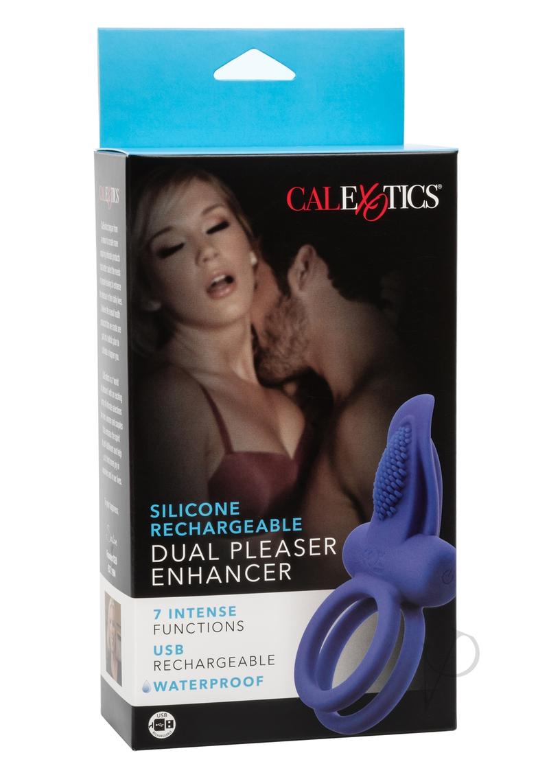 Silicone Dual Pleasure Enhancer Blue