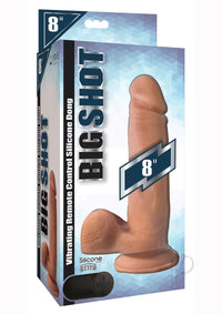Big Shot Vibe Sil Dildo W/ Balls Vanilla