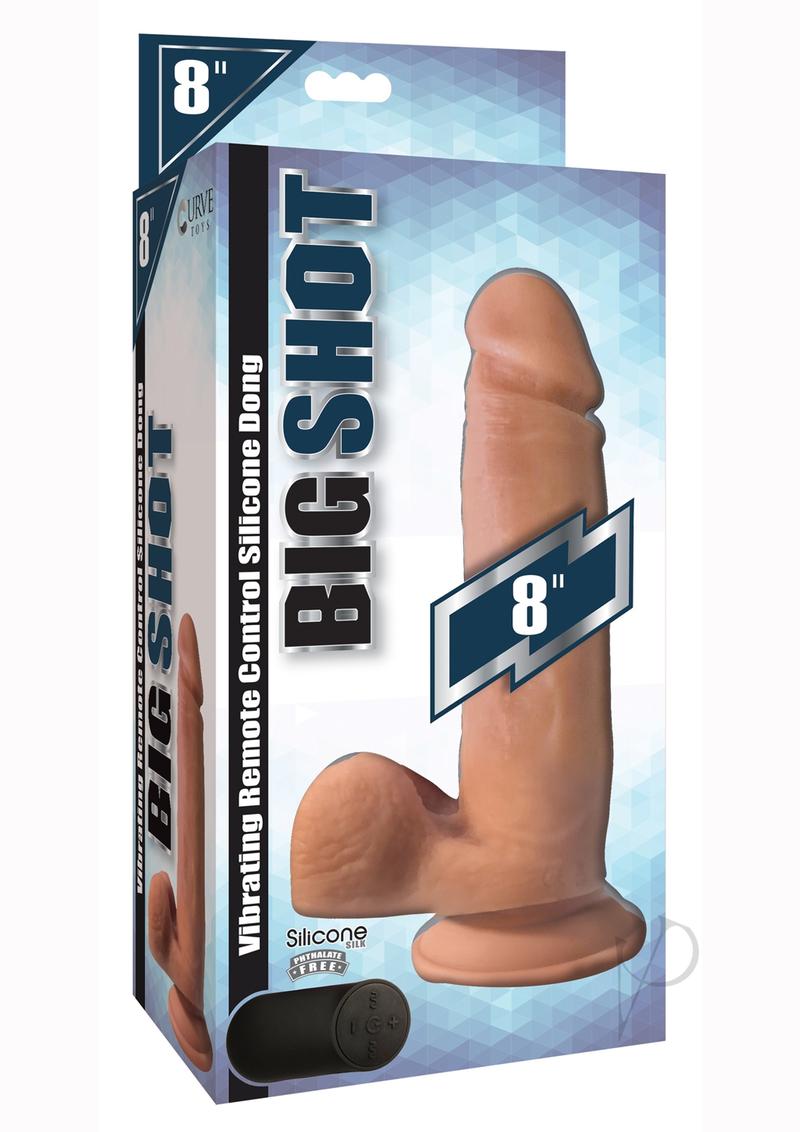 Big Shot Vibe Sil Dildo W/ Balls Vanilla