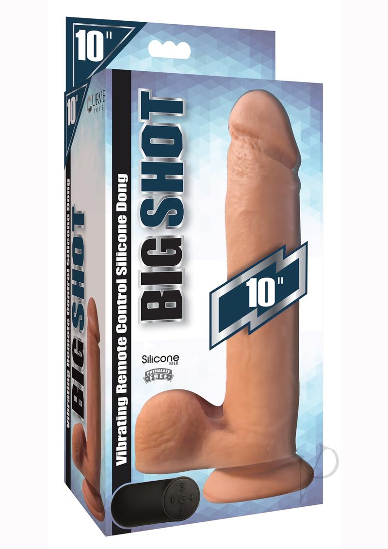 Big Shot Vibe Sil Dildo W/ Balls 10 Van