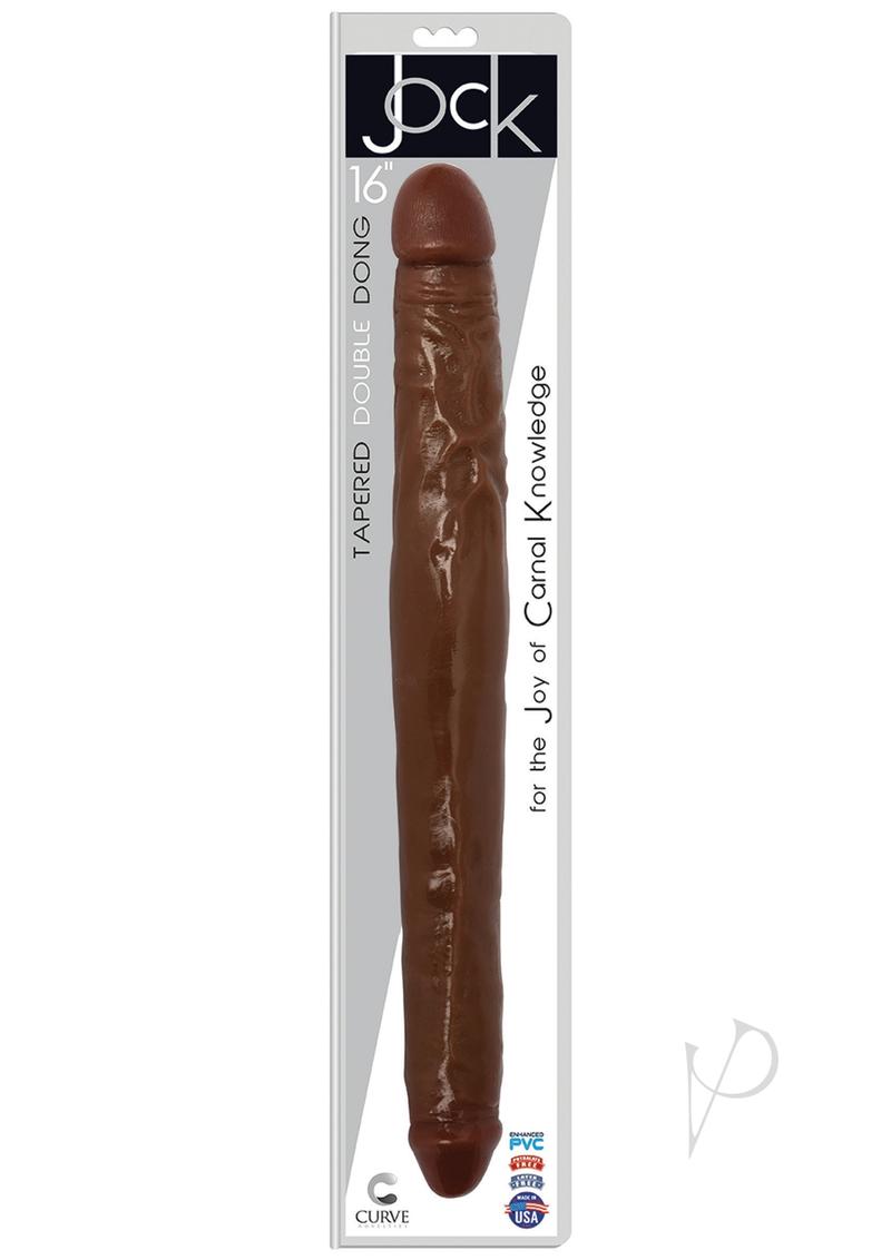 Jock Tapered Double Dong 16 Chocolate