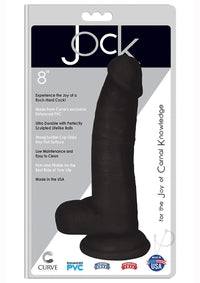 Jock Realistic Dong W/balls 8 Black