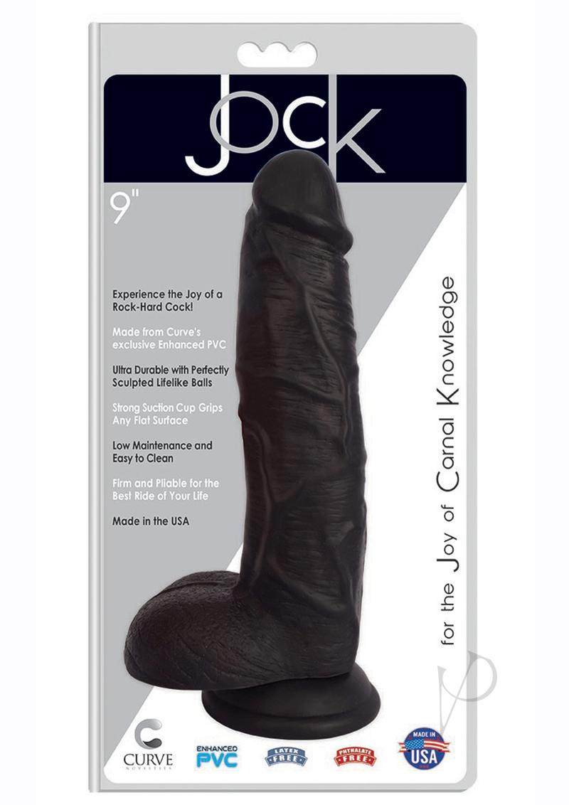 Jock Realistic Dong W/balls 9 Black