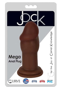 Jock Mega Penis Head Anal Plug Chocolate