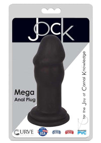 Jock Mega Penis Head Anal Plug Black