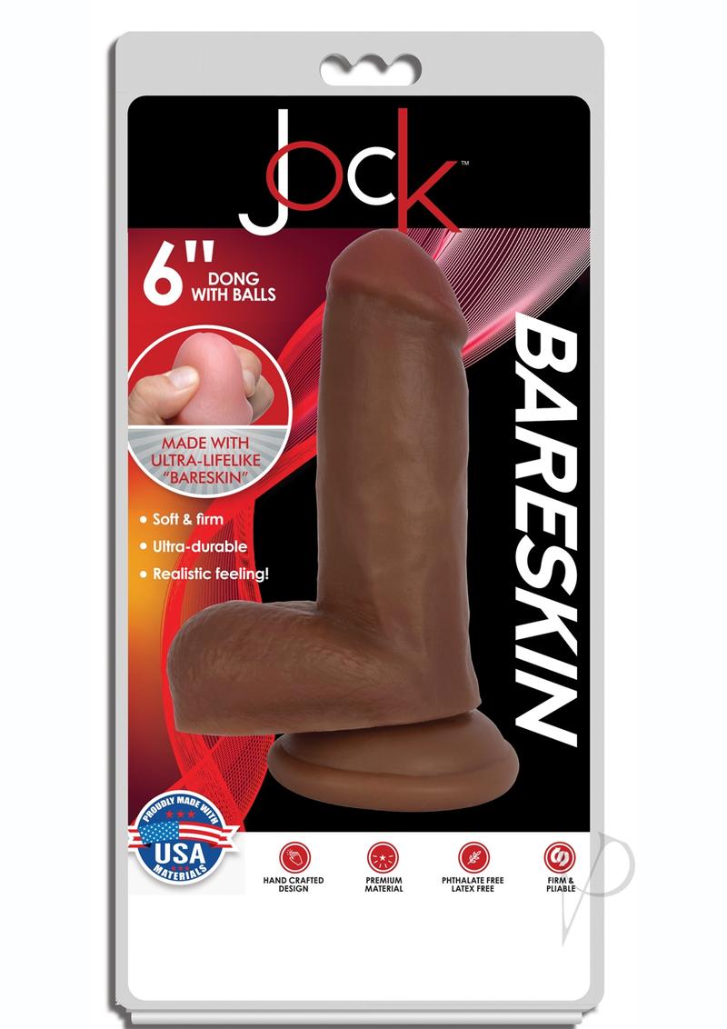 Jock Bareskin Dong W/balls 6 Caramel