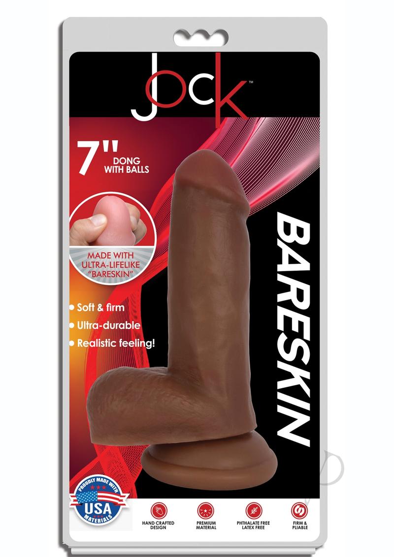 Jock Bareskin Dong W/balls 7 Caramel