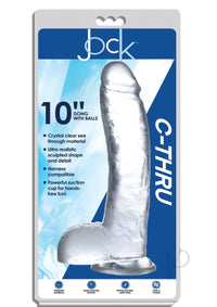 Jock C Thru Dong W/balls 10 Clear