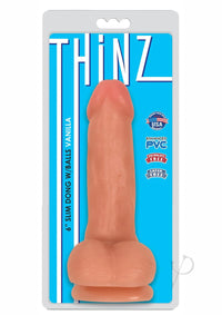 Thinz Slim Dong W/balls 6 Vanilla