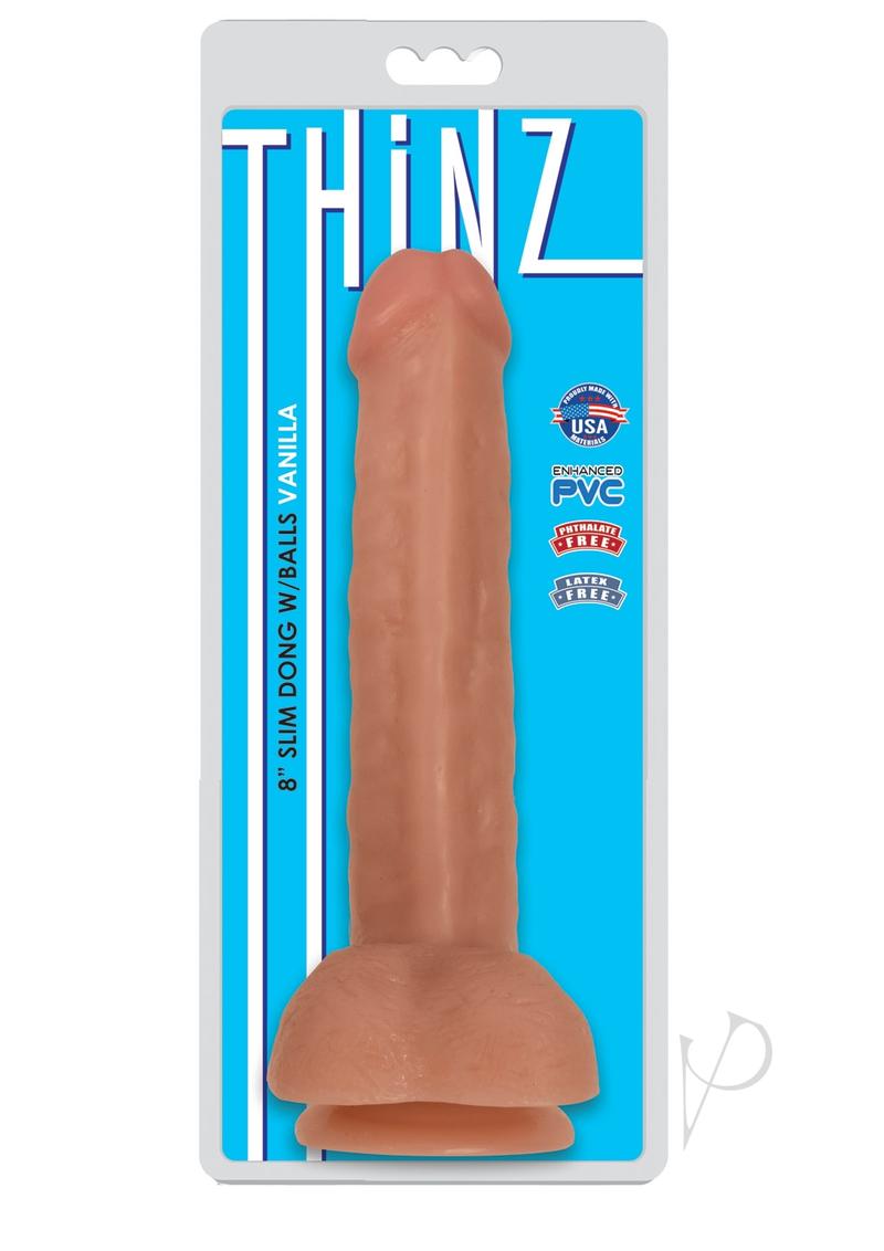 Thinz Slim Dong W/balls 8 Vanilla