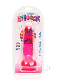 Lollicock Slim Stick W/balls 6 Cherry