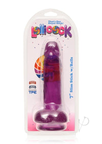 Lollicock Slim Stick W/balls 7 Grape