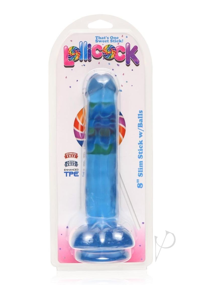 Lollicock Slim Stick W/balls 8 Berry