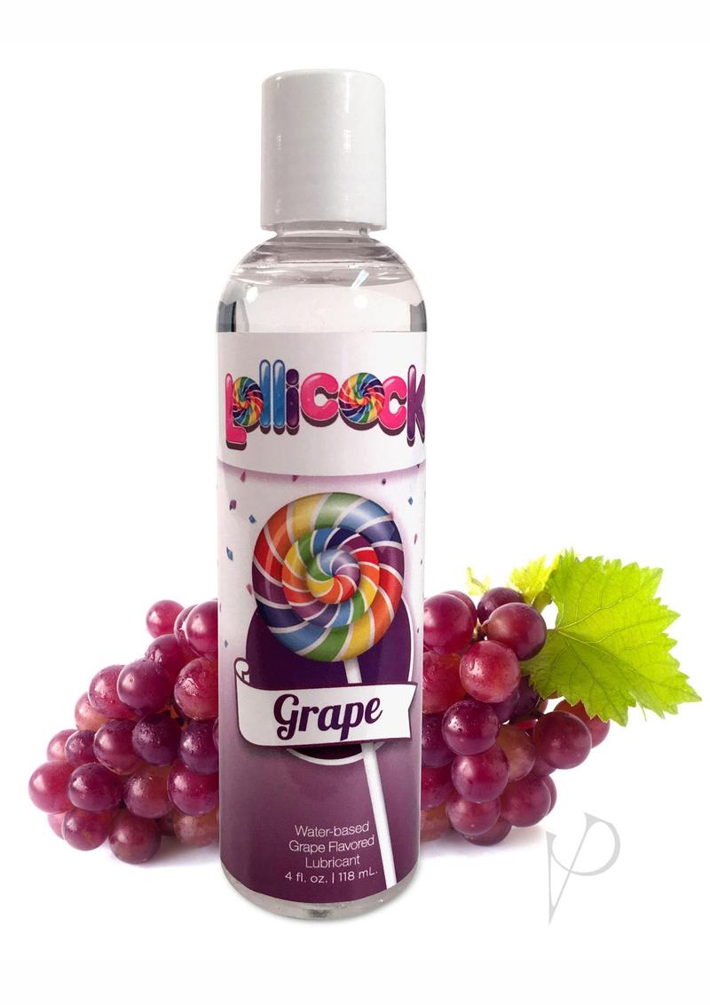 Lollicock Water Base Lube Grape 4oz