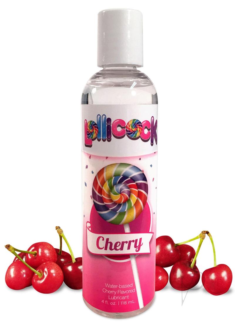 Lollicock Water Base Lube Cherry 4oz