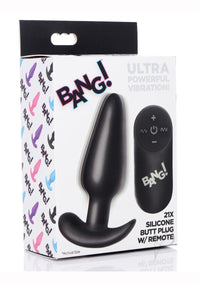 Bang 21x Vibe Butt Plug W/remote Black