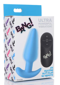 Bang 21x Vibe Butt Plug W/remote Blue