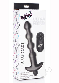 Bang Vibe Anal Beads W/remote Black