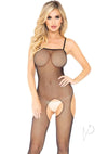 Fishnet Suspender Bodystocking Os Black