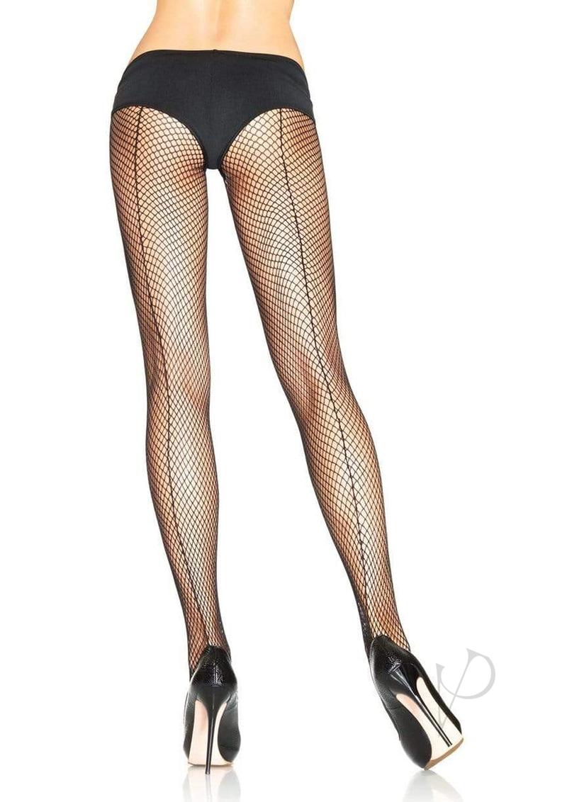 Fishnet Backseam Hose Os Black