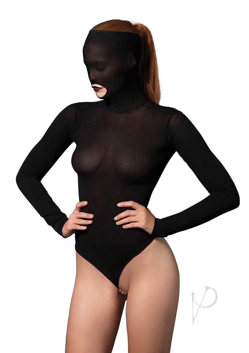 Opaque Mask Teddy Bead G-string Os Black
