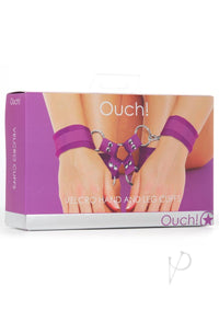 Ouch Velcro Hand/leg Cuffs Purple