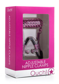 Ouch Adjustable Nipple Clamps Pink