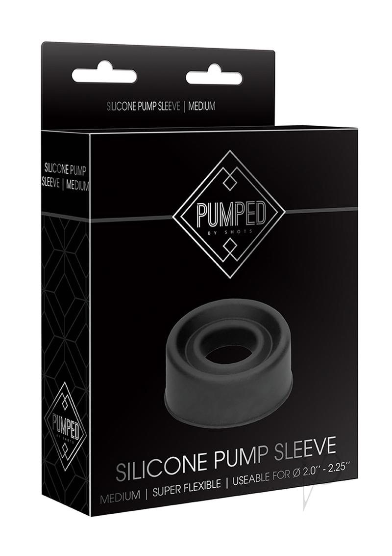 Pumped Silicone Pump Sleeve Medium Black