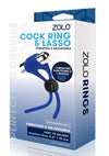Zolo Rechargeable Adjust Cock Ring Navy