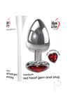 Aande Heart Gem Anal Plug Medium Red