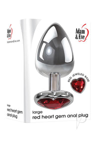 Aande Heart Gem Anal Play Large Red