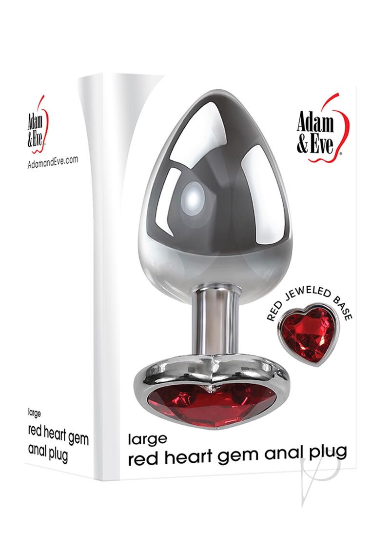 Aande Heart Gem Anal Play Large Red