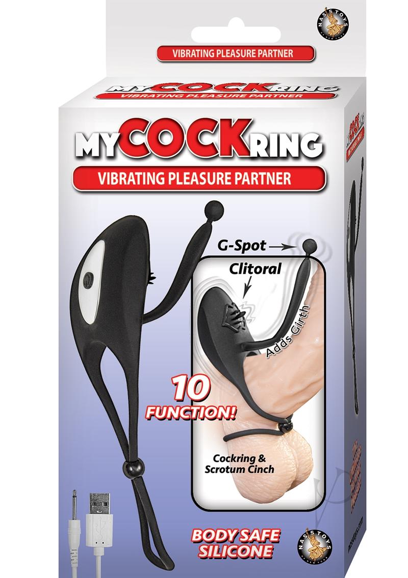 My Cockring Vibe Pleasure Partner Black