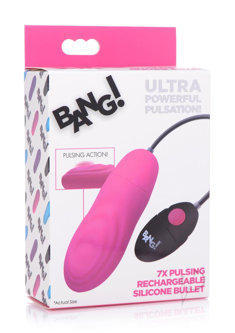 Bang 7x Pulsing Recharge Bullet Pink