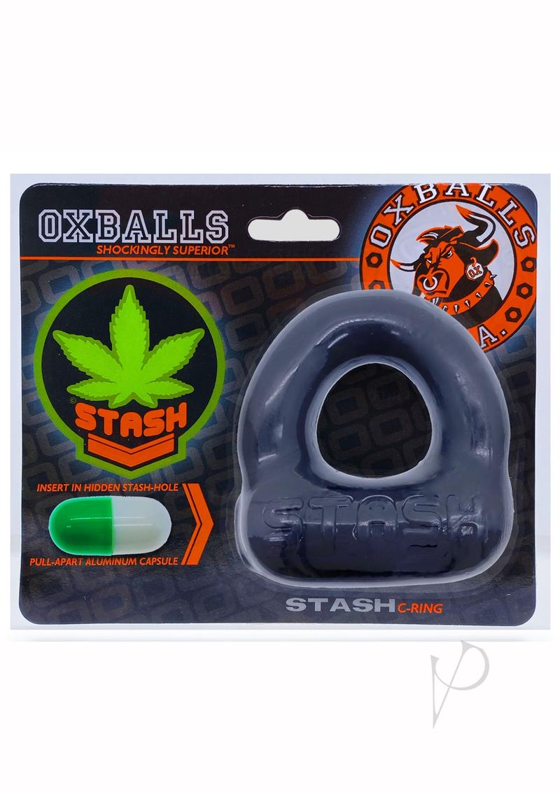 Stash Cring W/aluminum Capsule Black