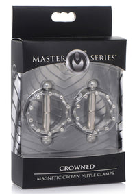 Ms Crowned Magnet Nipple Clamps Silver