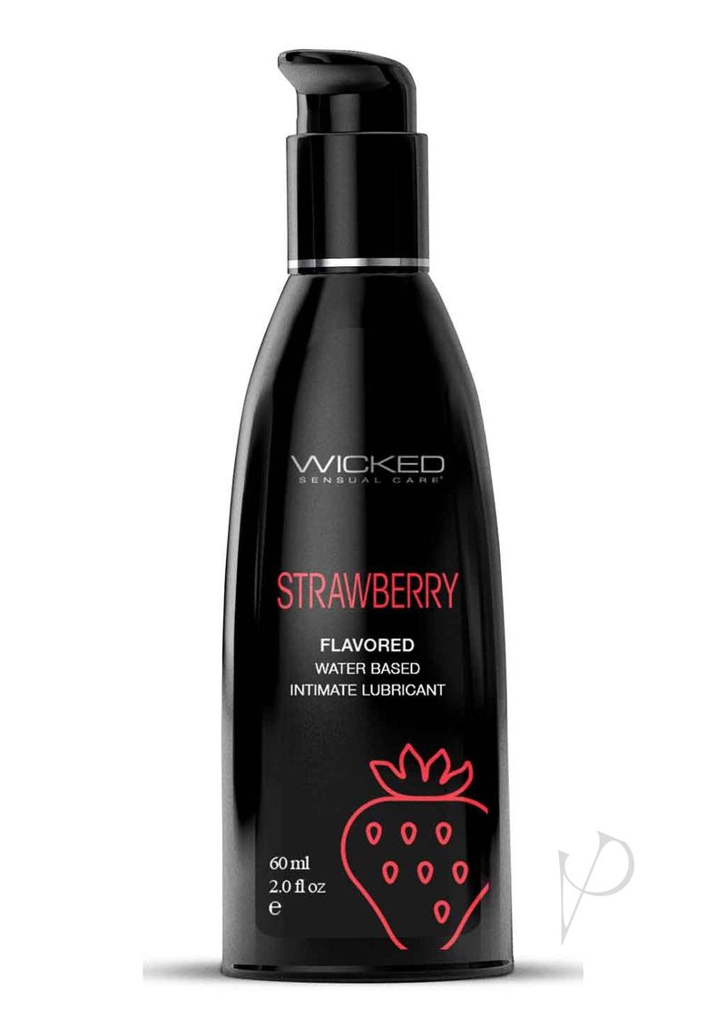 Wicked Aqua Strawberry Lube 2oz