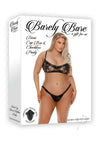 Barely B Demi Cheekless Panty Plus Blk
