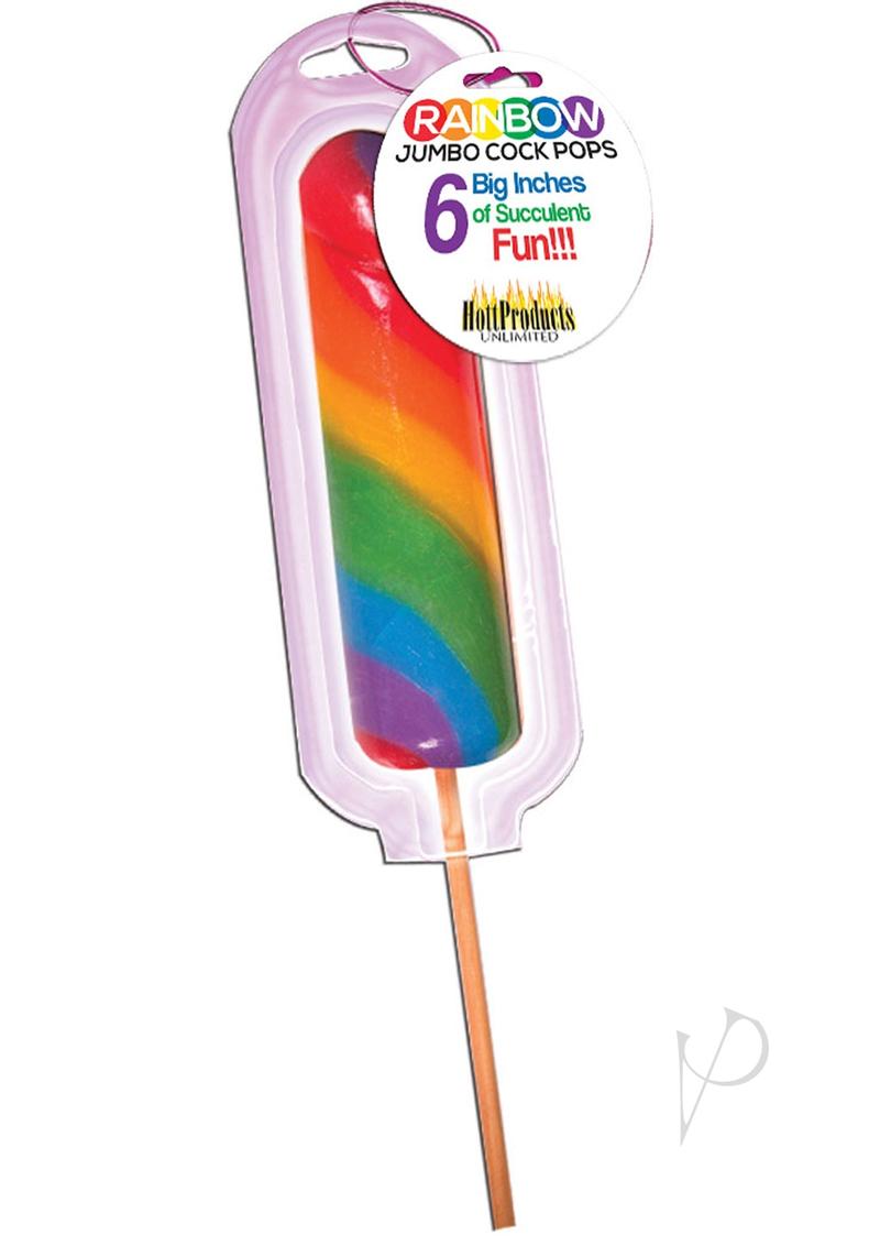 Rainbow Jumbo Cock Pop