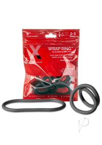 Xplay Silicone Thin Wrap Ring 9 Black