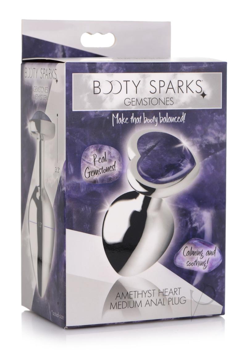 Booty Sparks Gems Amethyst Heart Md Plug