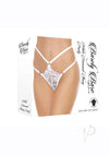 Barely B White Diamond Thong
